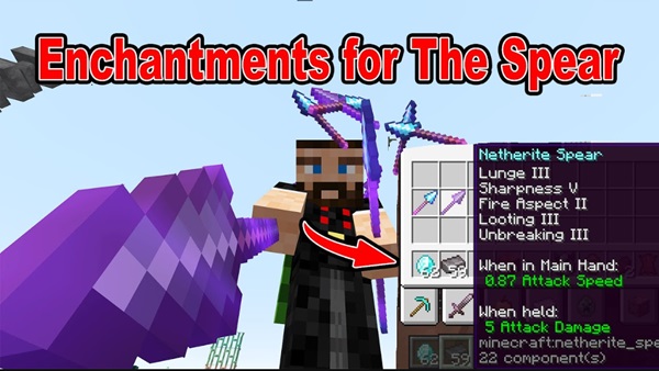 Best Spear Enchantments Minecraft