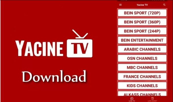 yacine tv apk terbaru